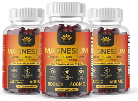 3 bottles of MAGNESIUM gummies
